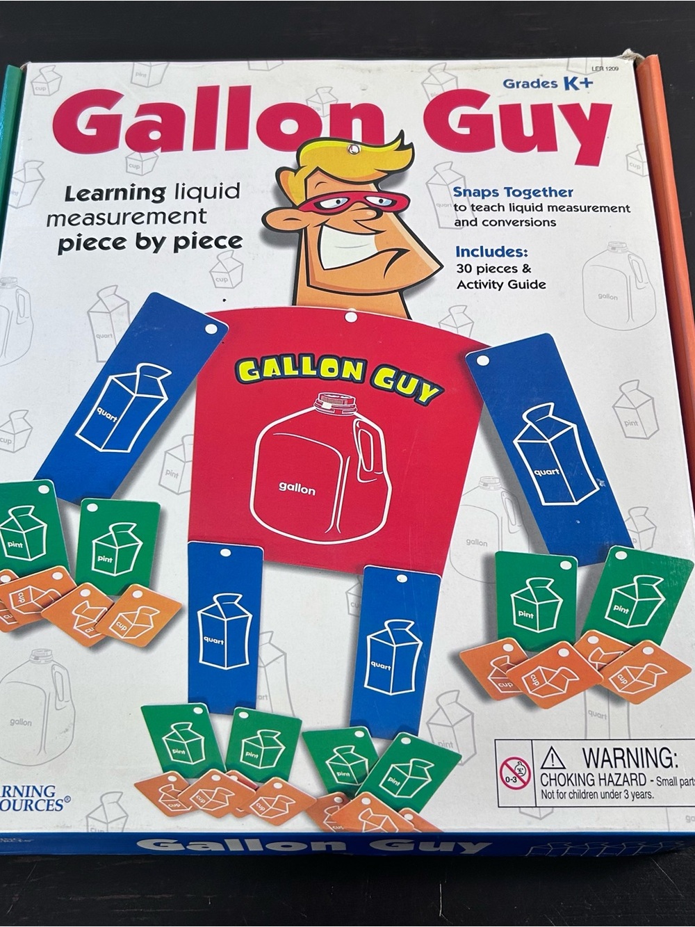 VTG Learning Resources GALLON GUY Measurement Aid Grades K+ Discontinued Math
